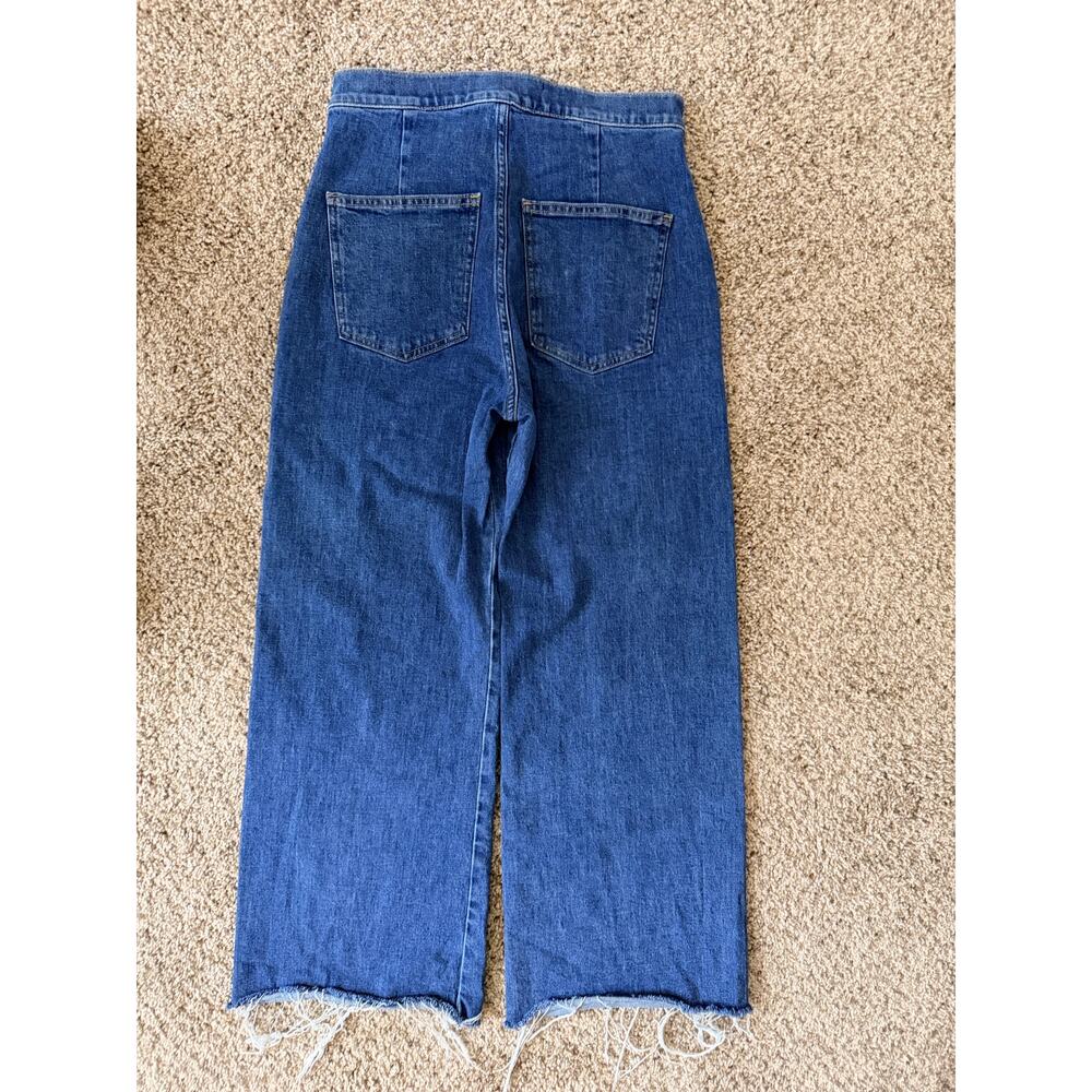 Veronica Beard Wide Leg Raw Hem Denim 28 EUC - Picture 4 of 5